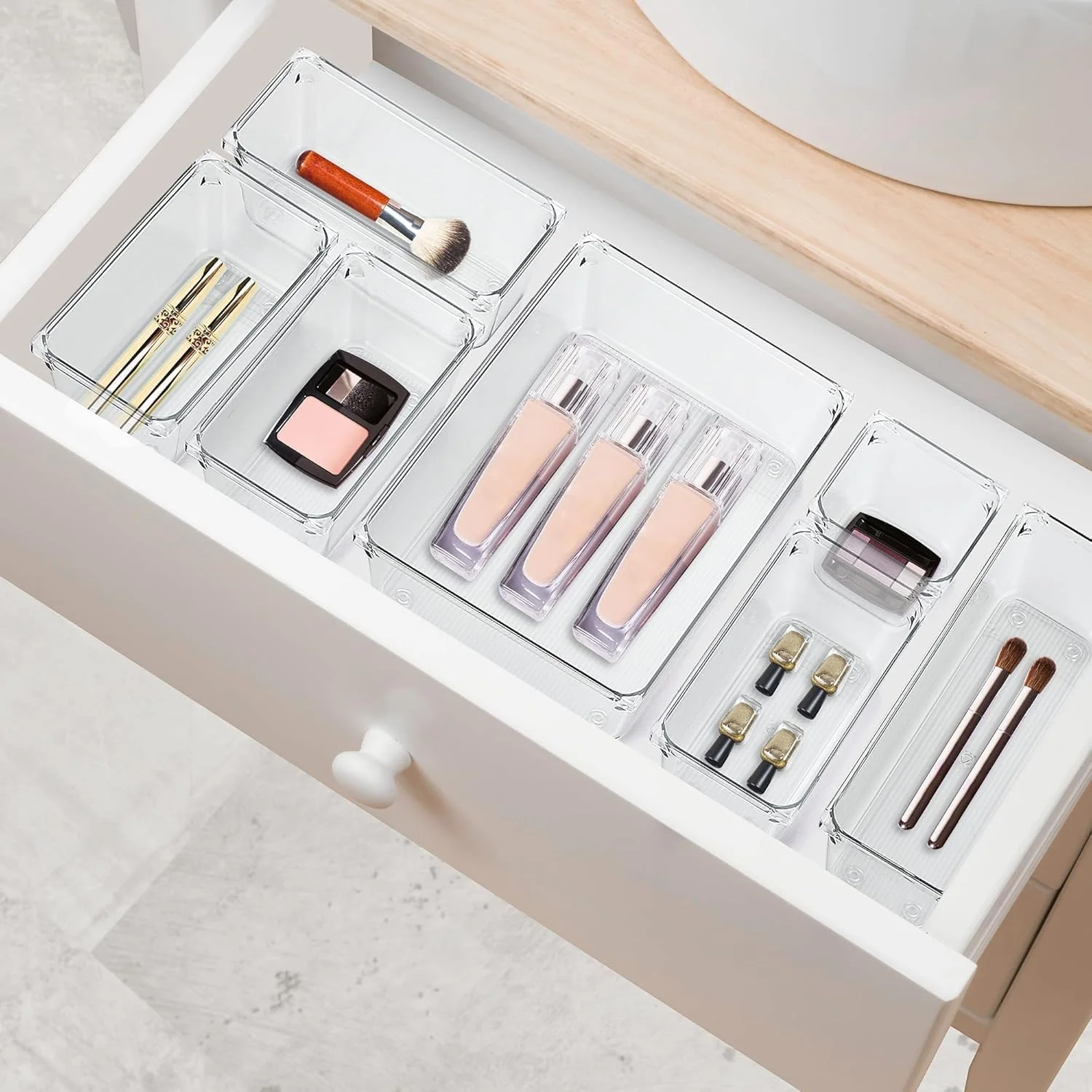 MECHDEL Drawer Organizer Set/Bathroom and Dressing Table Trays Organiser - Image 4