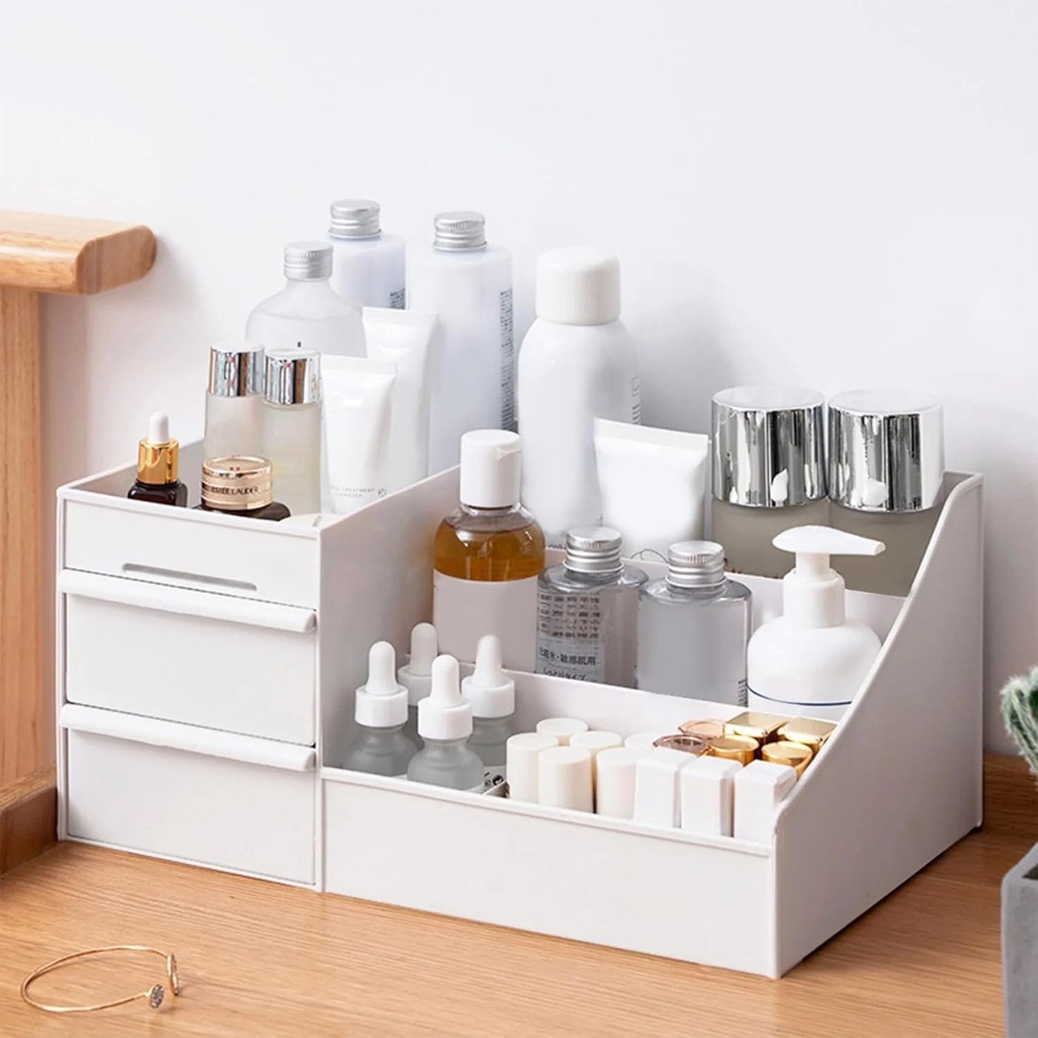 MECHDEL MakeUp Organizer Stand Desk Storage Dressing Table Organiser Cosmetic Organizer - Image 10