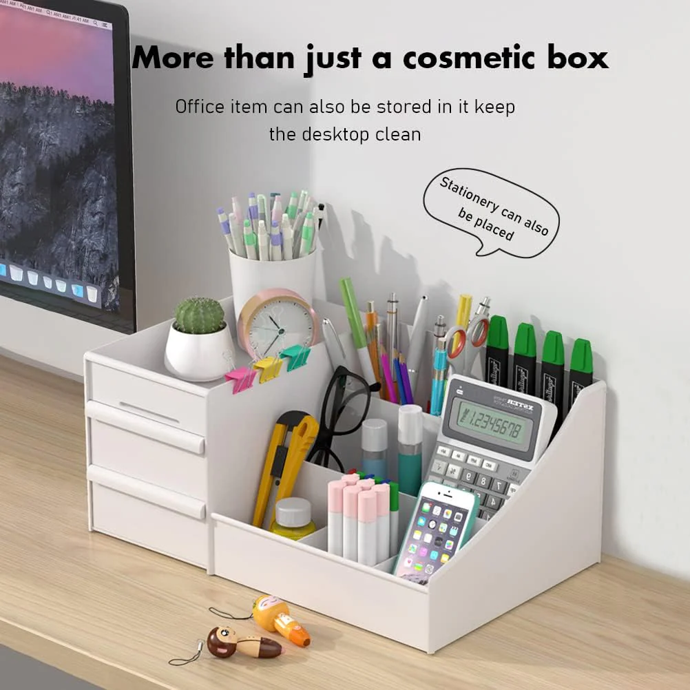 MECHDEL MakeUp Organizer Stand Desk Storage Dressing Table Organiser Cosmetic Organizer - Image 4