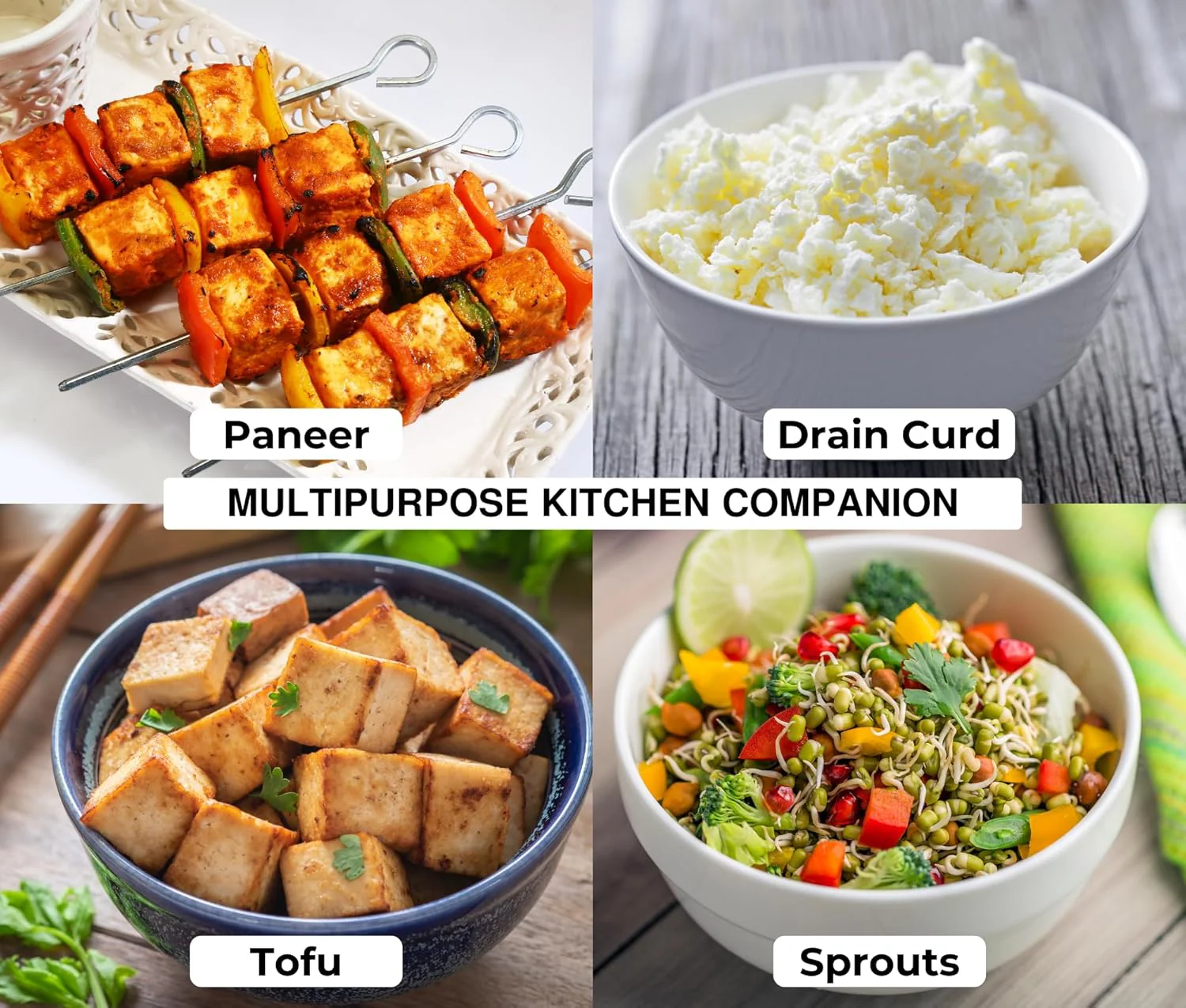 MECHDEL Stainless Steel Paneer Press Maker - Easy to Use Round Shape Mould Machine for Perfect Homemade Tofu or Paneer - Image 3